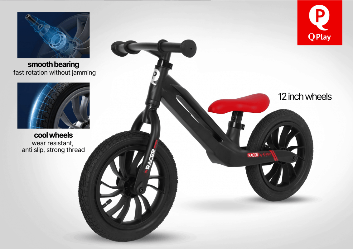 Q play discount racer balance bike