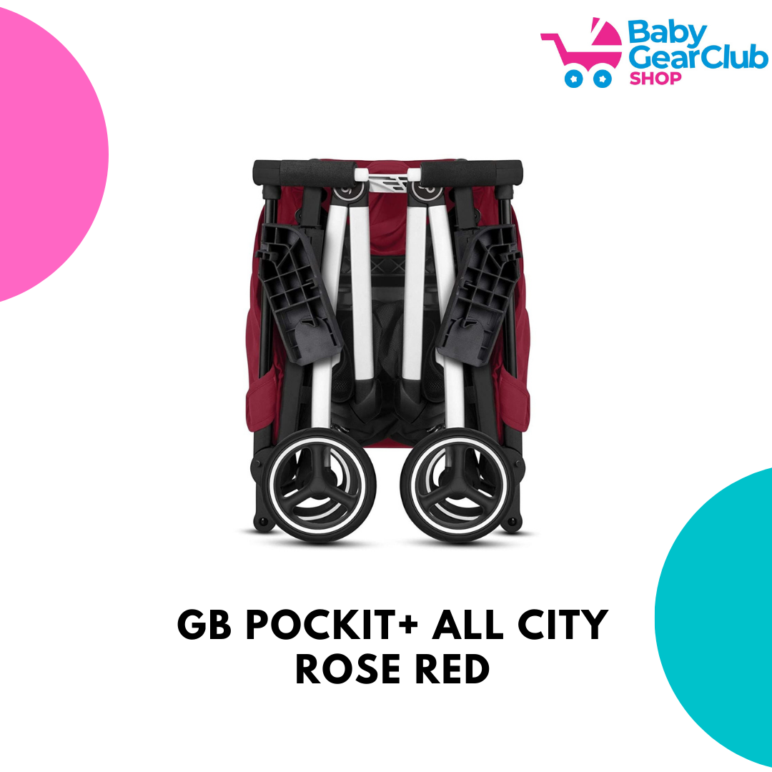 GB Poussette Gold Pockit+ All City Rose - Rouge