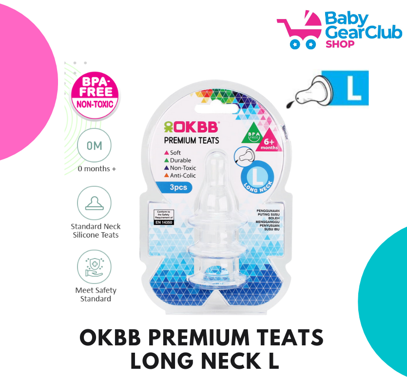OKBB Premium Teats Long Neck (L)